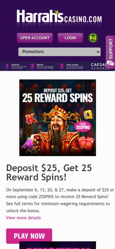 harrahs casino united states bonus mobile