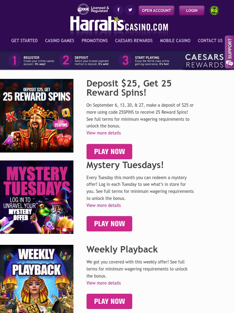harrahs casino united states bonus tablet