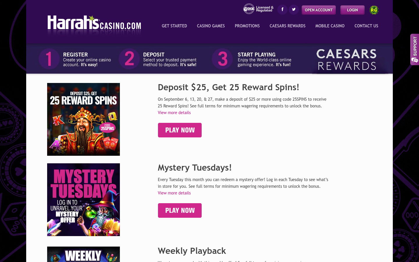 harrahs casino united states bonus