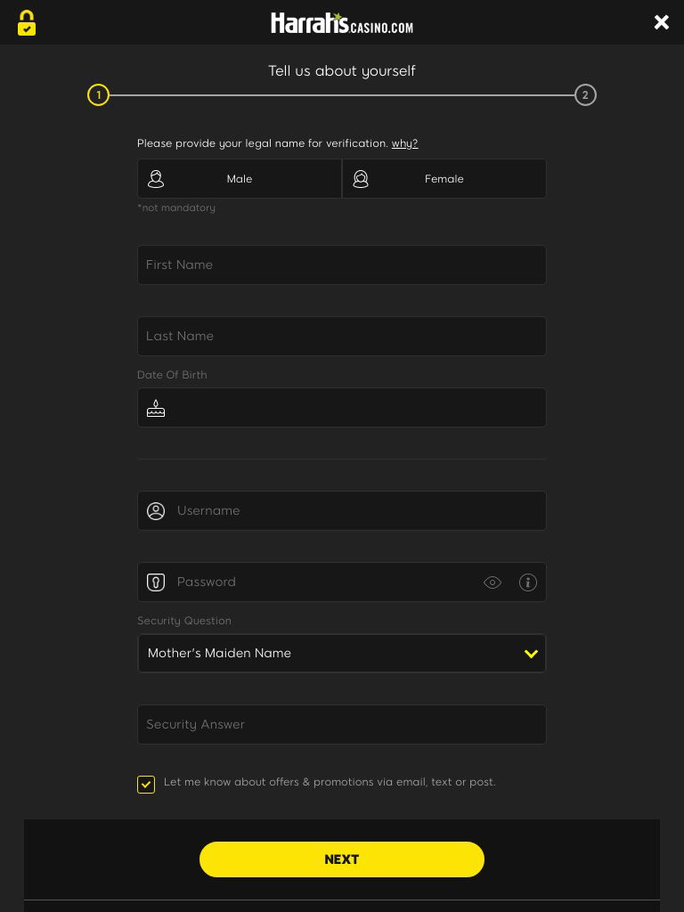 harrahs casino united states register tablet