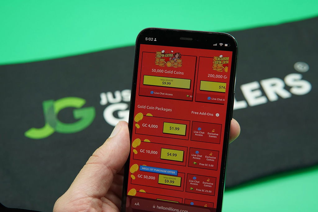 Coin package purchase options in Hello Millions