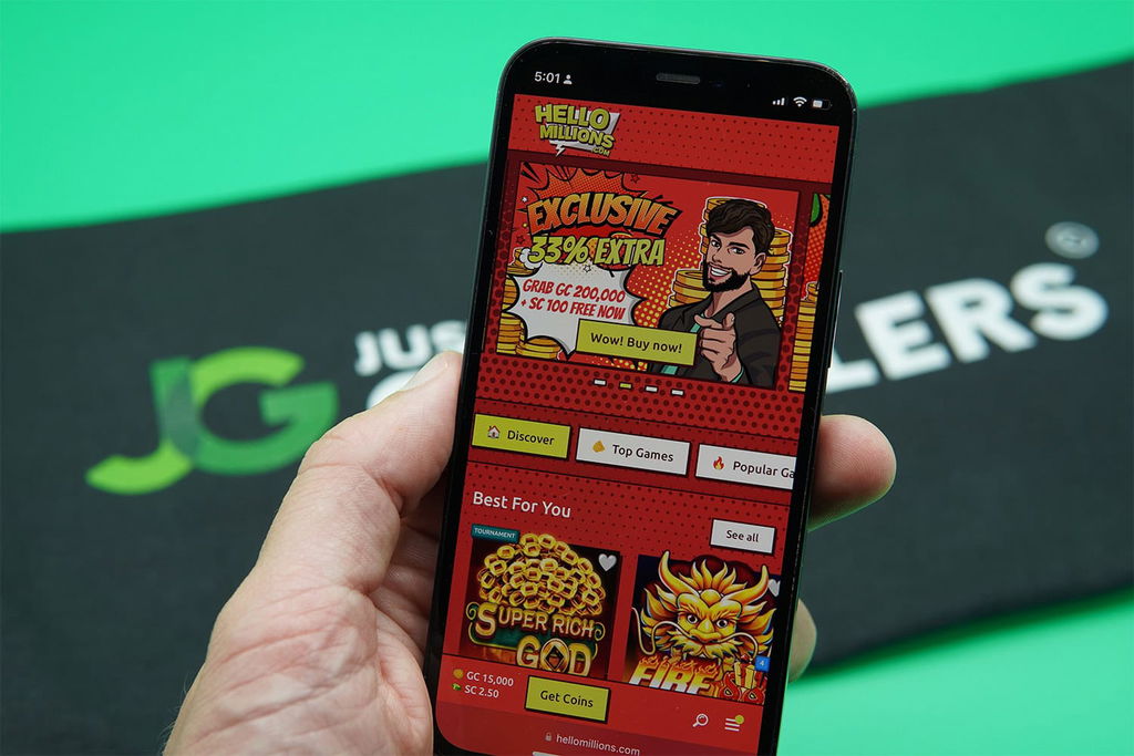 Overview of Hello Millions landing page