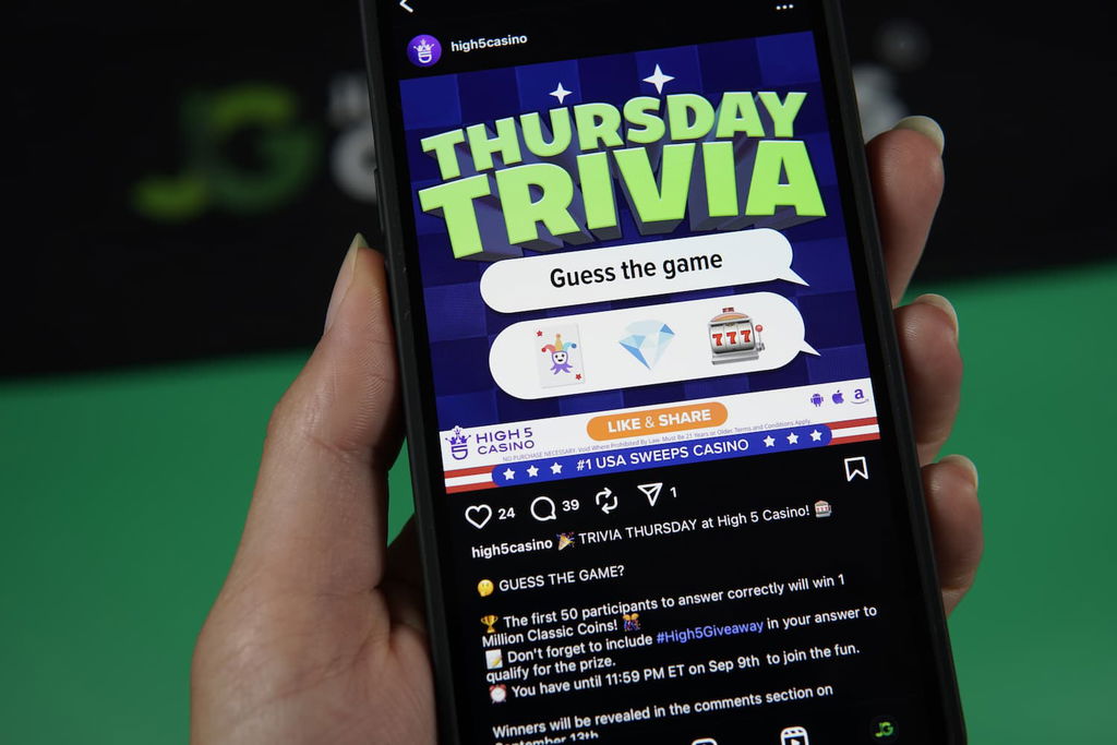 Photo of High 5 Casino social media bonus.