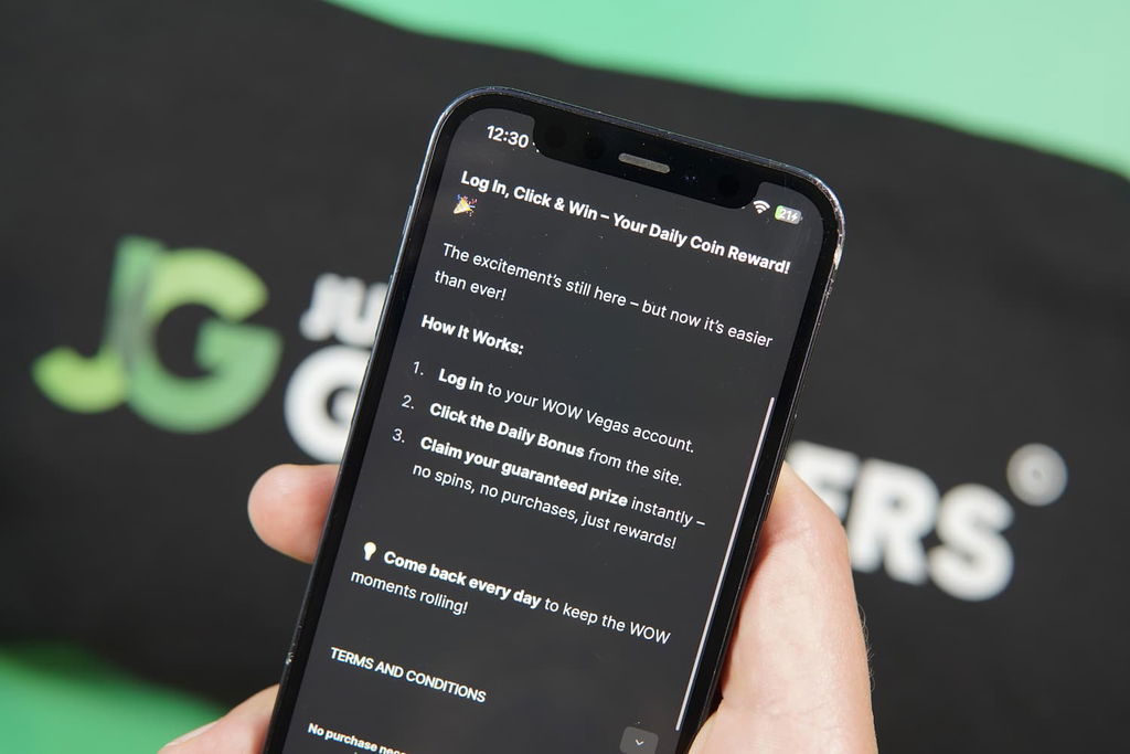 Photo showing how sweepstakes casino daily login bonuses works.
