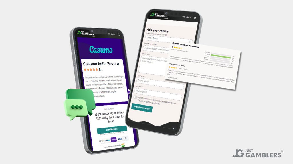 Leave a rating using JustGamblers user reviews section.