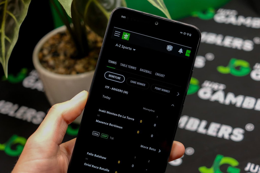 Photo of DraftKings LA sportsbook in-play feature.