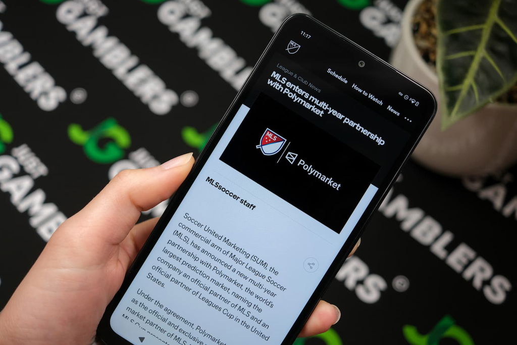 Photo of news update about MLS and Polymarket partnership.