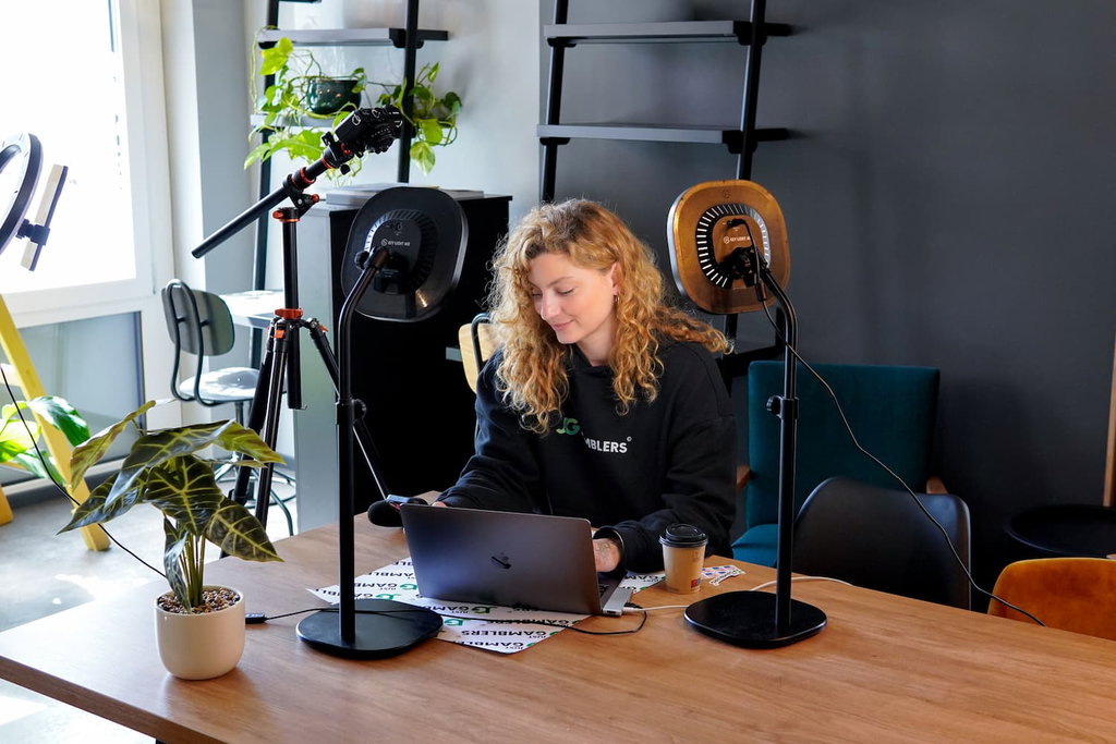 Photo of Angela Zillich working behind the scenes with the best US online sportsbooks.