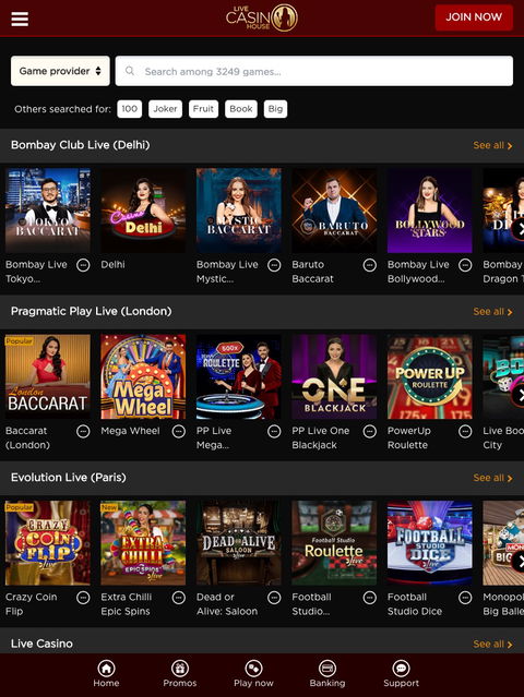 live casino house india live casino tablet