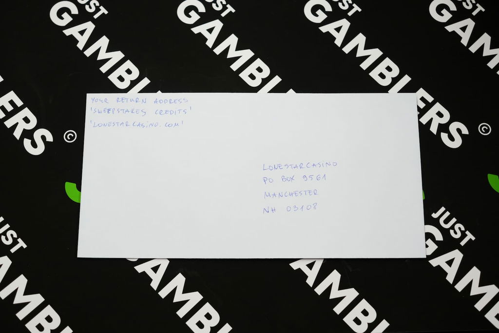 Photo of what you need to complete the LoneStar mail-in request envelope.