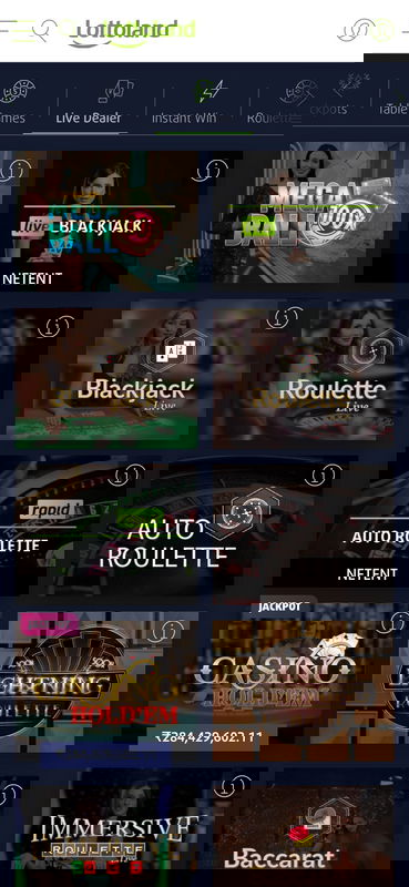 lottoland live casino mobile