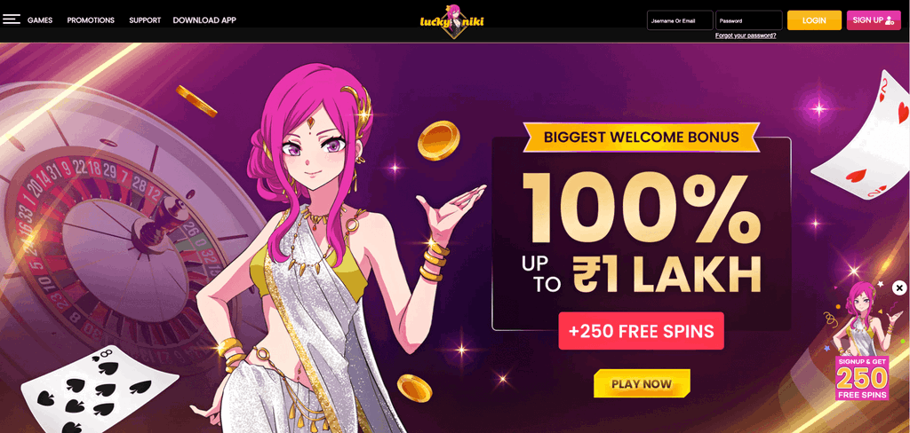 LuckyNiki Homepage