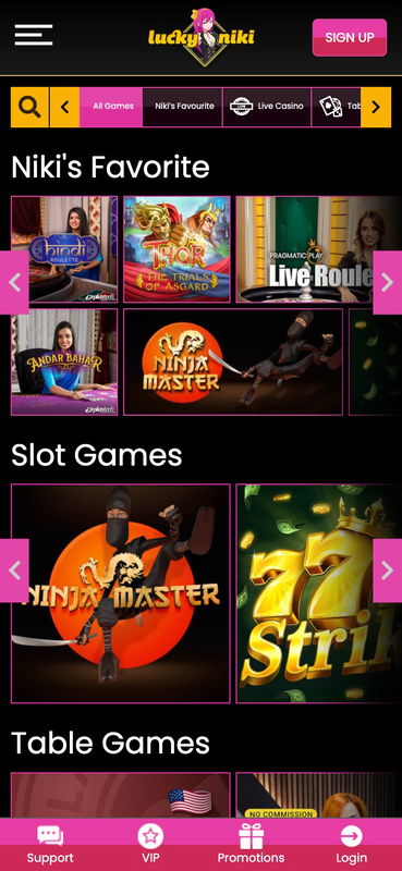 luckyniki india casino mobile