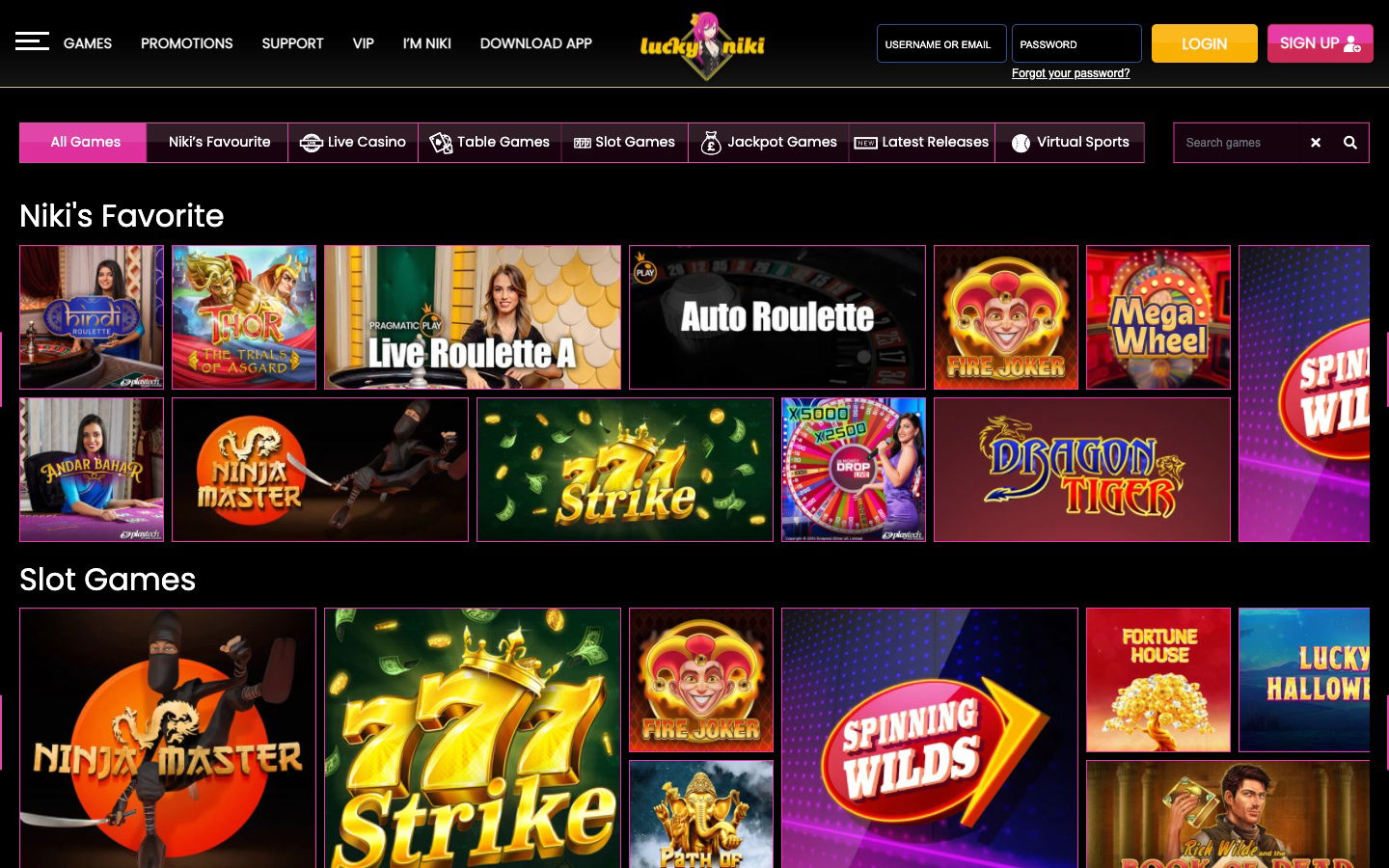 luckyniki india casino
