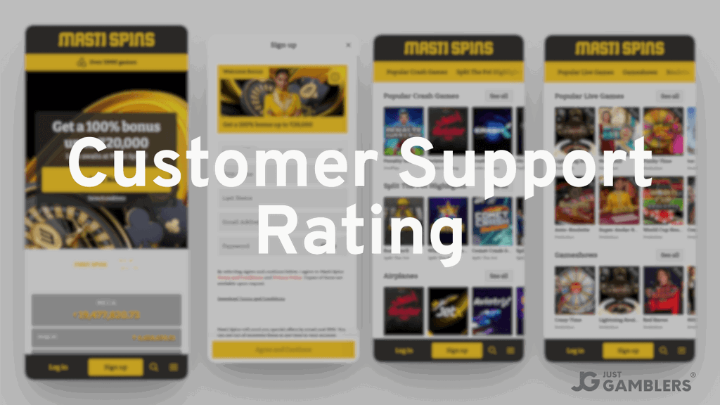 Masti Spins Customer Support