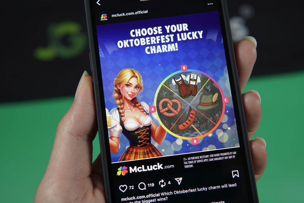 Photo of McLuck social media bonus.