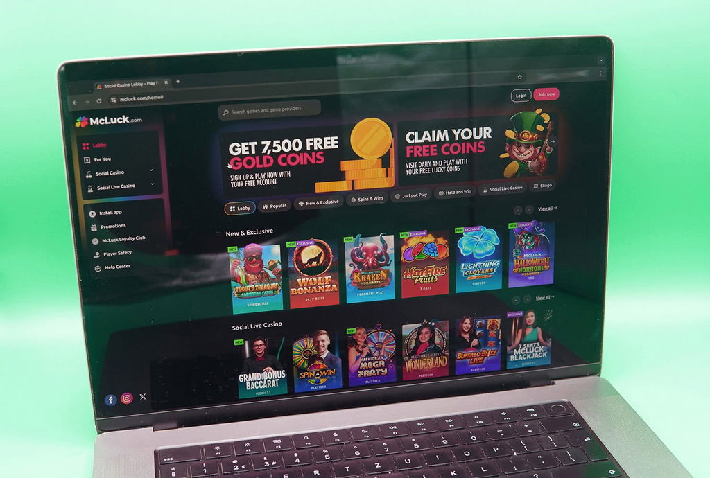 Photo of MacBook With McLuck Starting Page