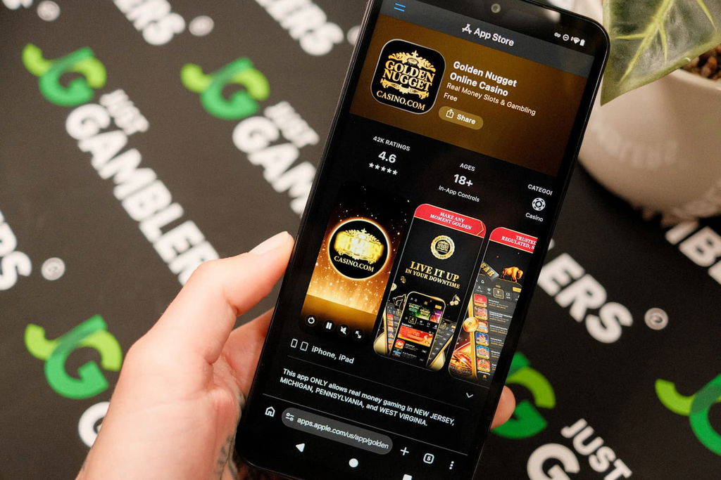 Photo of Golden Nugget MI online casino app.