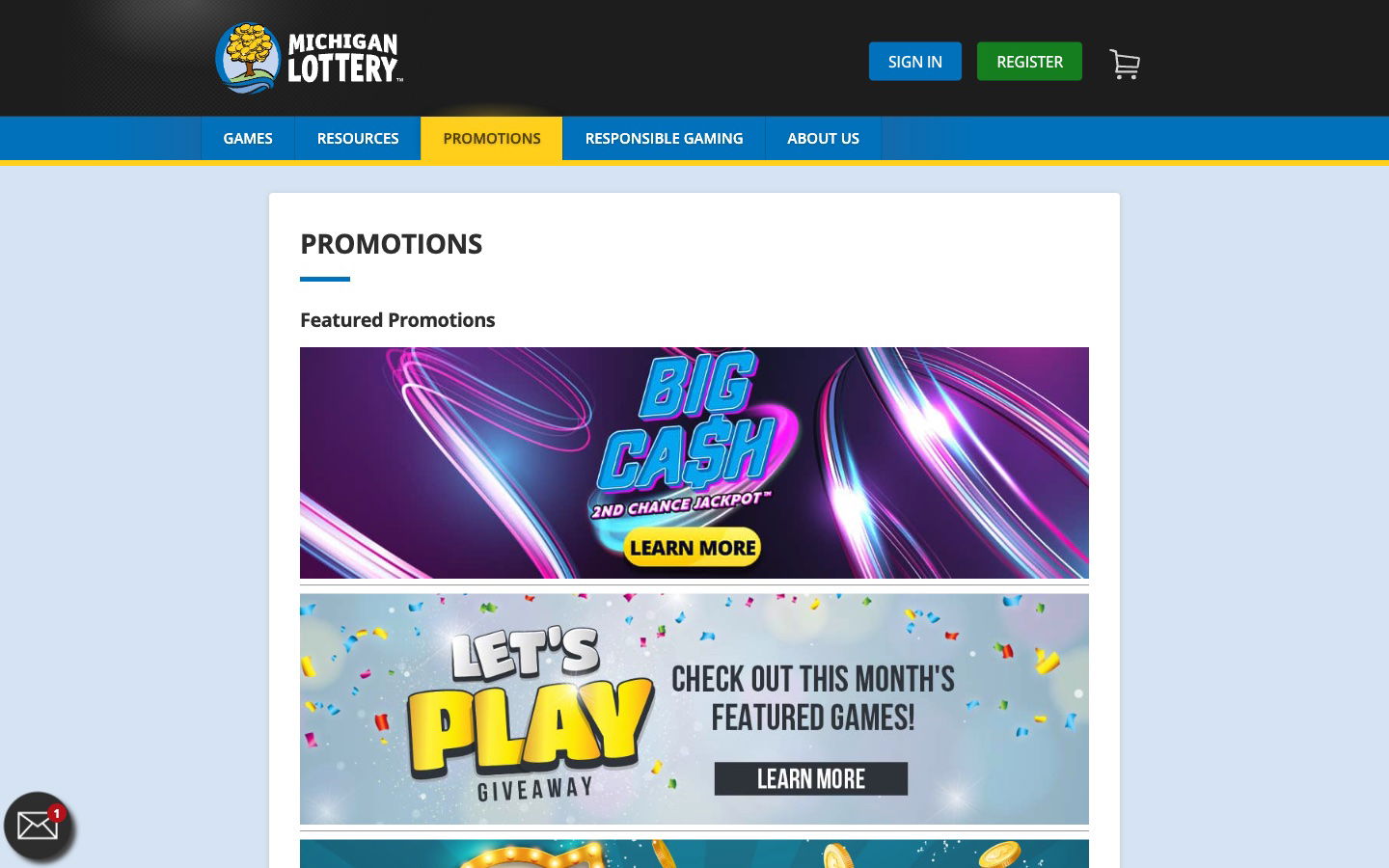 Michigan Lottery United States Bonus