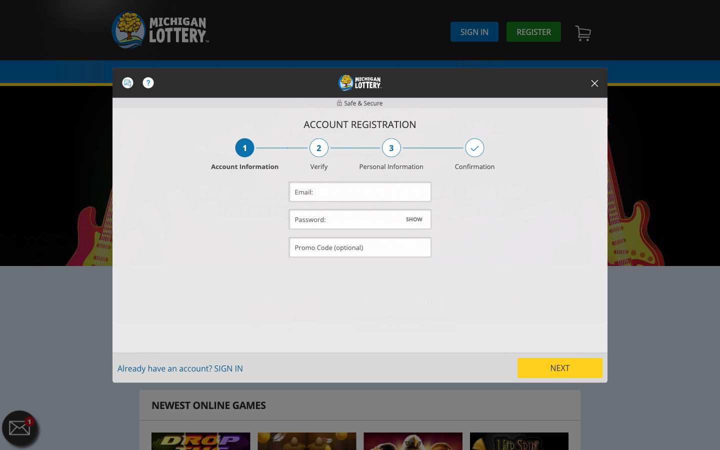 Michigan Lottery United States Register