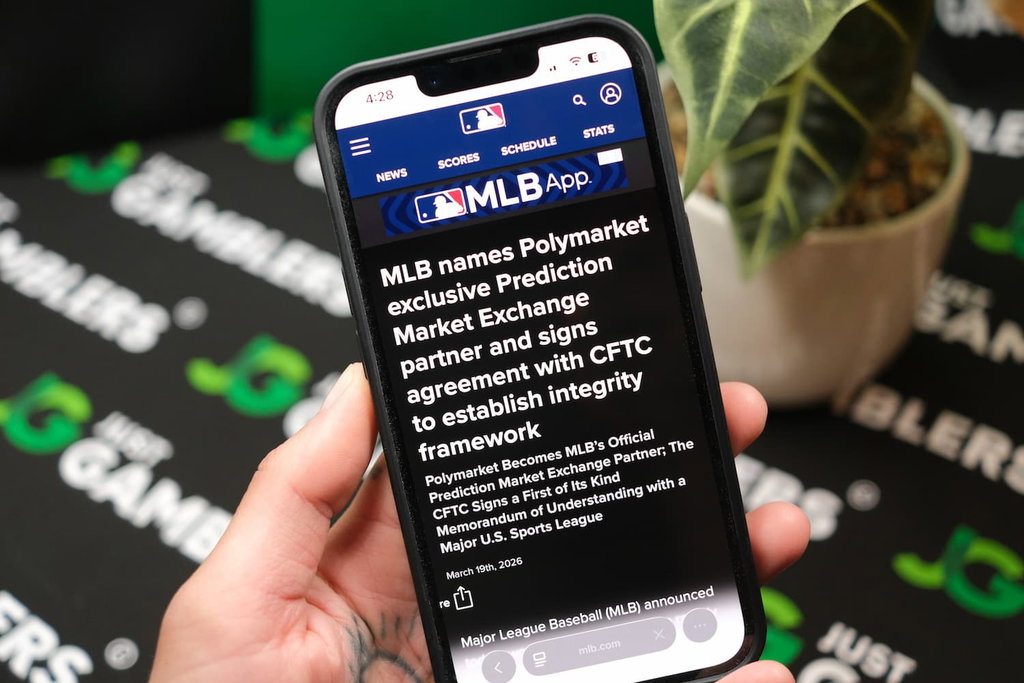 Photo of new MLB partnership with Polymarket.