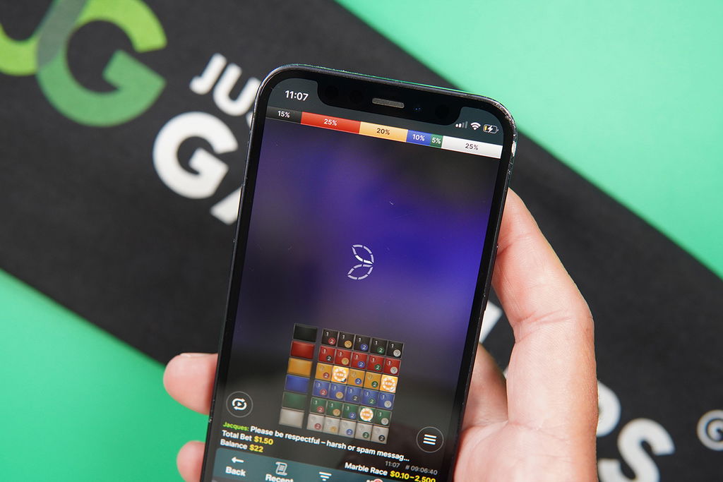 Photo of a Live Dealer Sweepstakes Casino Buffering While Streaming.