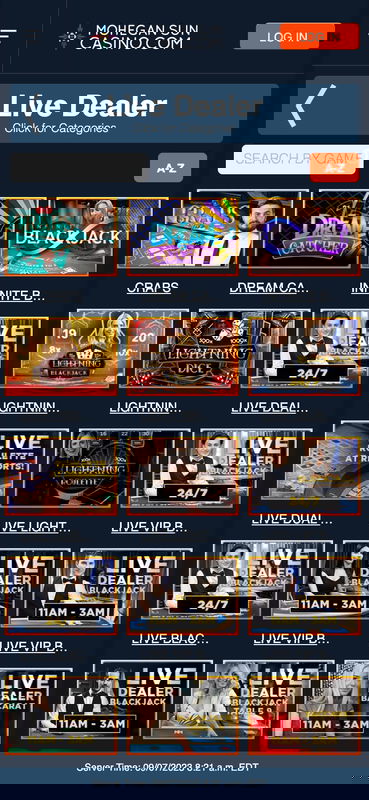 Mohegan Sun Casino United States Live Casino Mobile