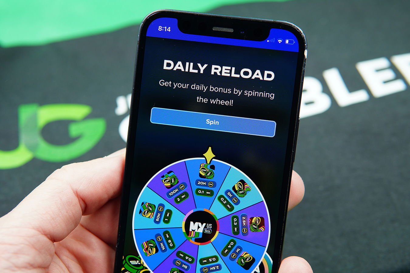 Photo of an iPhone Showing the Best Sweepstakes Casino For Beginners MyPrizeUS