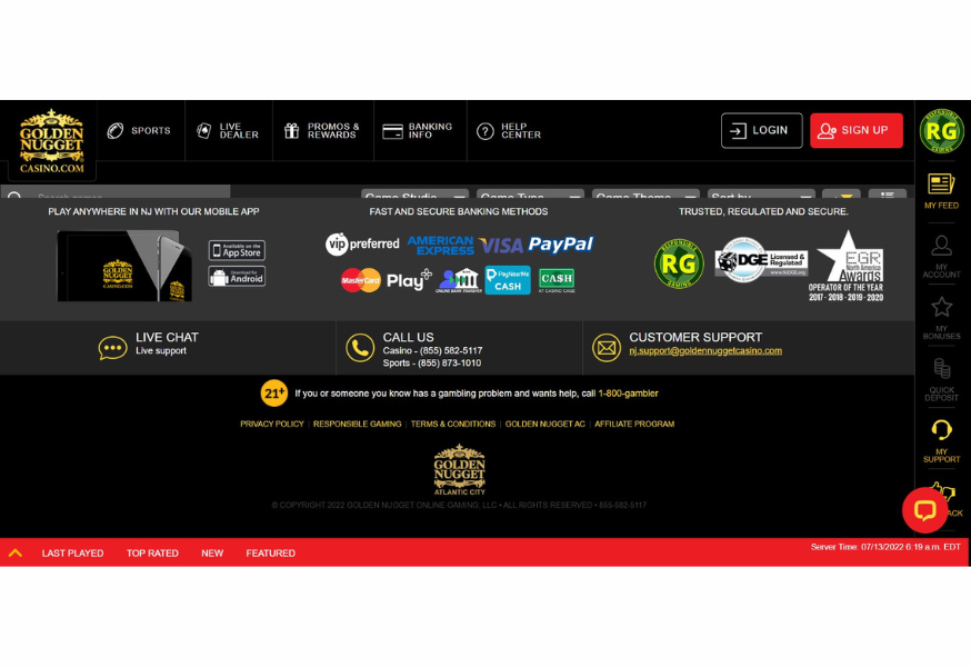 nj-casino.goldennuggetcasino.com NJ DGE Seal of approval