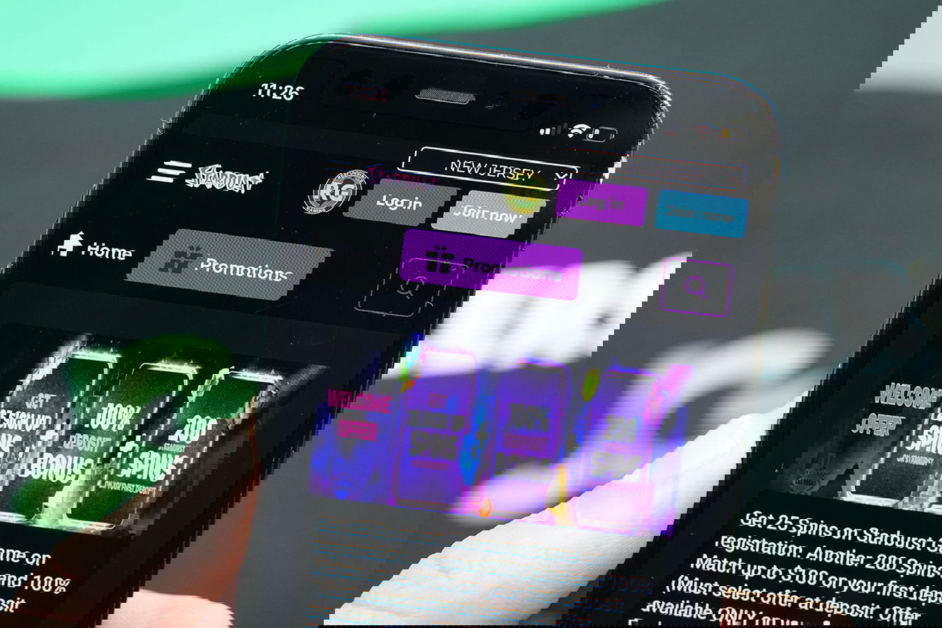 Photo of Stardust NJ No Deposit Bonus on iPhone