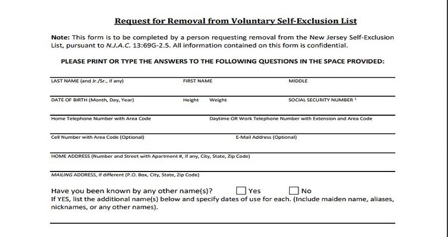 nj request removal self exclusion