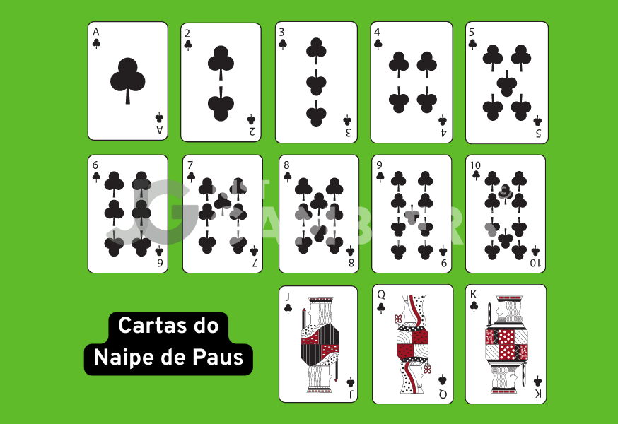 Paus Baralho Cartas