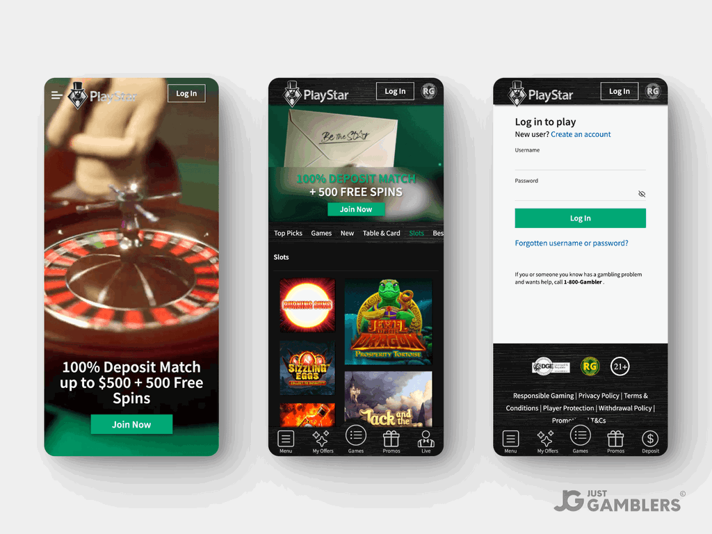Playstar Casino Product Preview Mobile