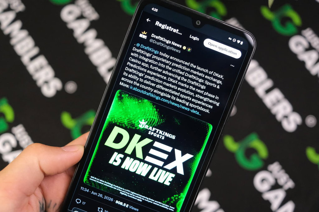 Photo June 2026 iGaming news DraftKings DKEX launch.