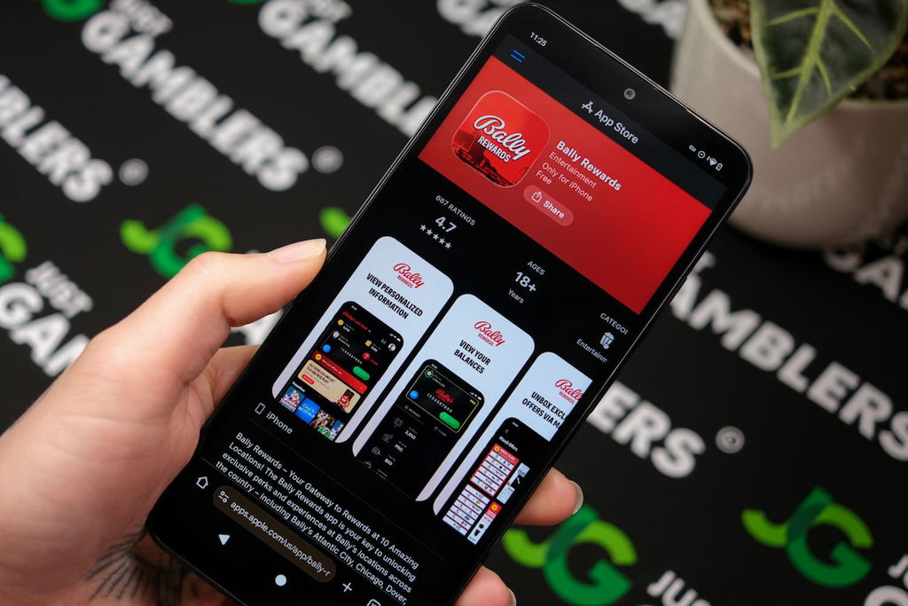 Photo of the Bally’s RI Rewards app.