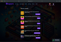 Desktop screenshot of the starting page at Bingport.