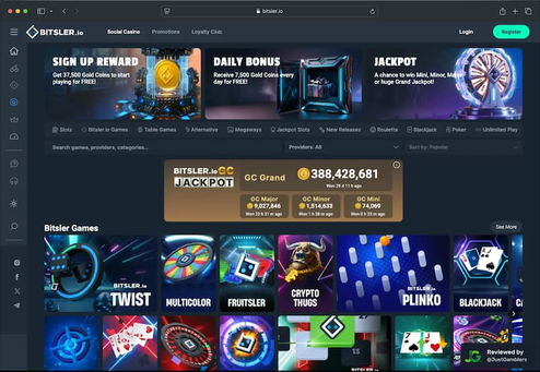 Desktop Screenshot of Bitsler.io Landing Page