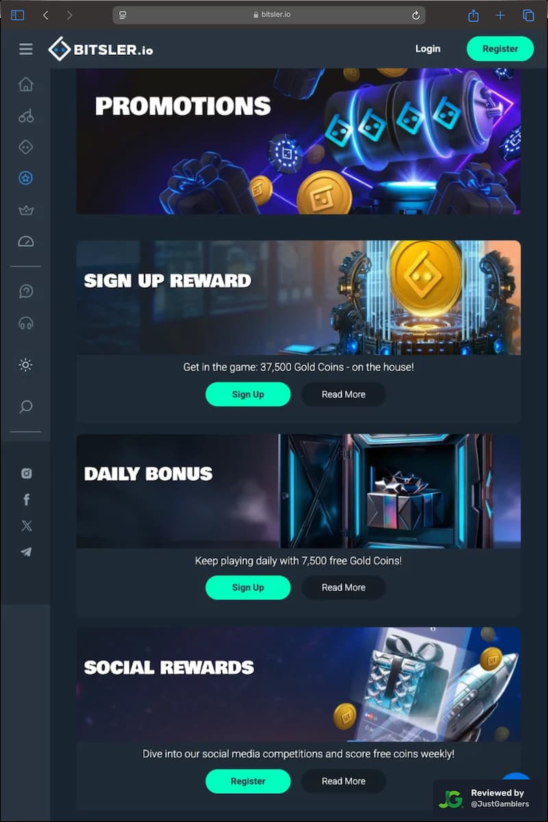 Tablet screenshot of the coin purchase process at Bitsler.