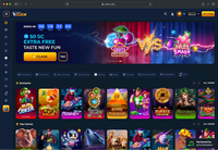 Desktop screenshot of the starting page at Casino Click.