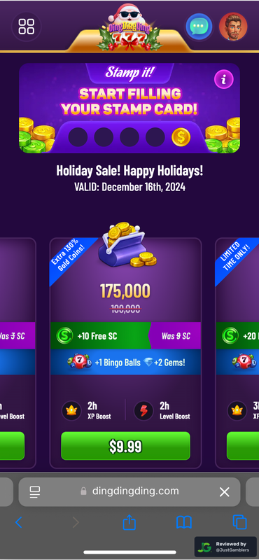 Mobile Screenshot of DingDingDing Coin Purchase Page