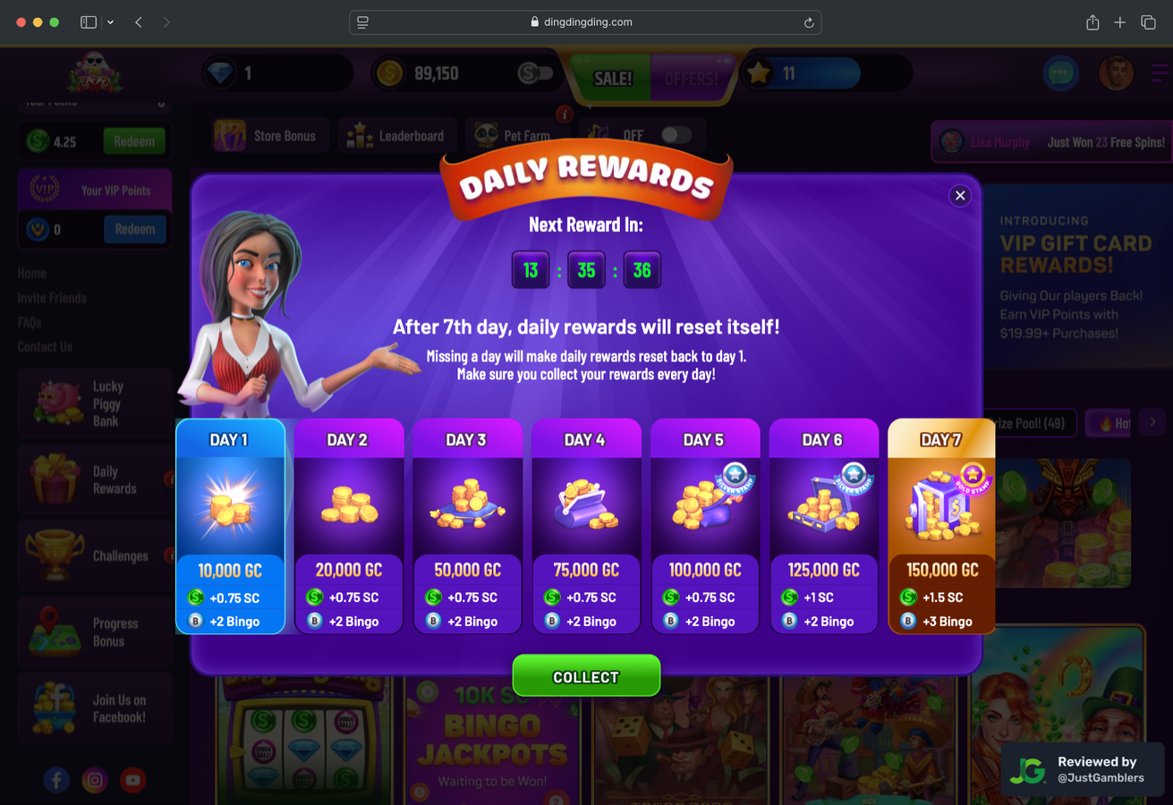 Desktop Screenshot of DingDingDing Promo Page