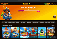 Desktop screenshot of the starting page at Gold Treasure Casino.