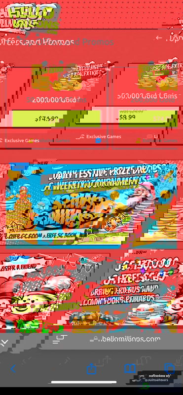 Mobile Screenshot of Hello Millions Promo Page