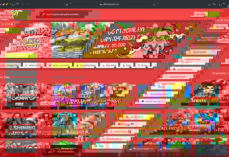 Desktop Screenshot of Hello Millions Casino Starting Page