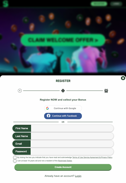 Tablet screenshot of the promo page at LoneStar.