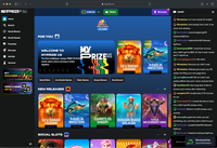 Desktop screenshot of the starting page at MyPrize US.