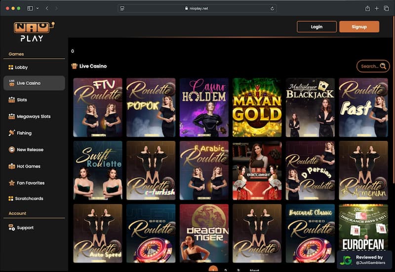 Desktop screenshot of the coin purchase process at Nioplay.