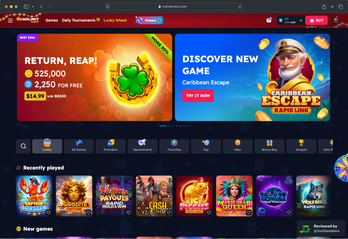 Desktop Screenshot of Nolimitcoins Starting Page