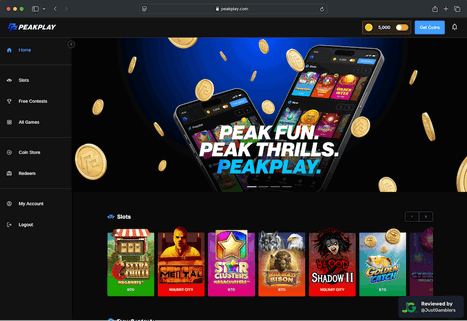 screenshot-peakplay-landing-page-desktop