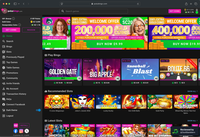 Desktop screenshot of the starting page at Pulsz Bingo.